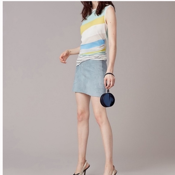 Diane Von Furstenburg Stripe Asymmetrical Top - Picture 3 of 15